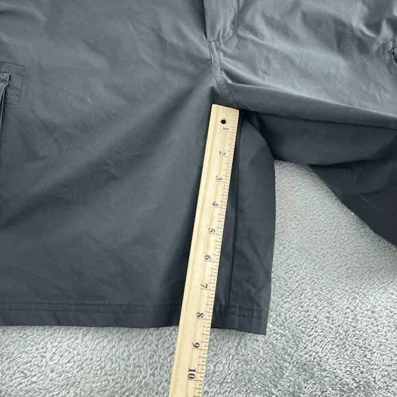 Orvis Mens Black Cargo Shorts Size 32 Stretch Polyester With Pockets 3363 - Picture 6 of 10